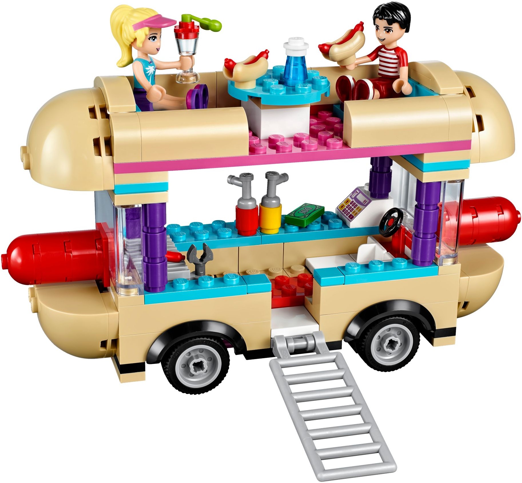 Lego Friends. Парк развлечений: фургон с хот-догами  